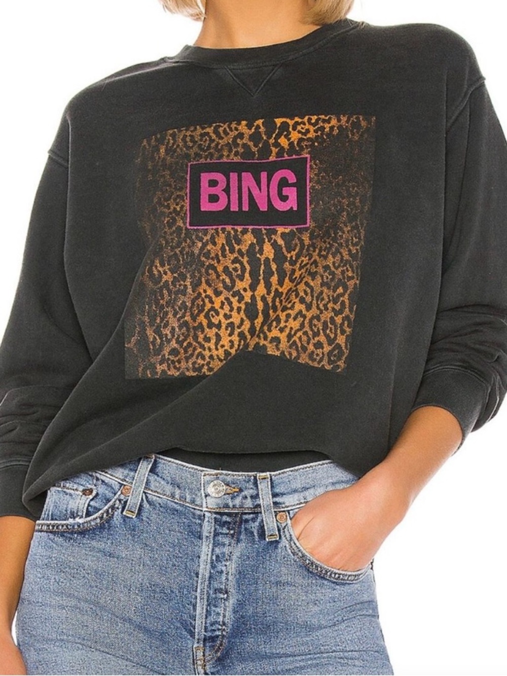 Anine Bing Vintage Ramona Leopard Sweatshirt - Picture 2 of 3